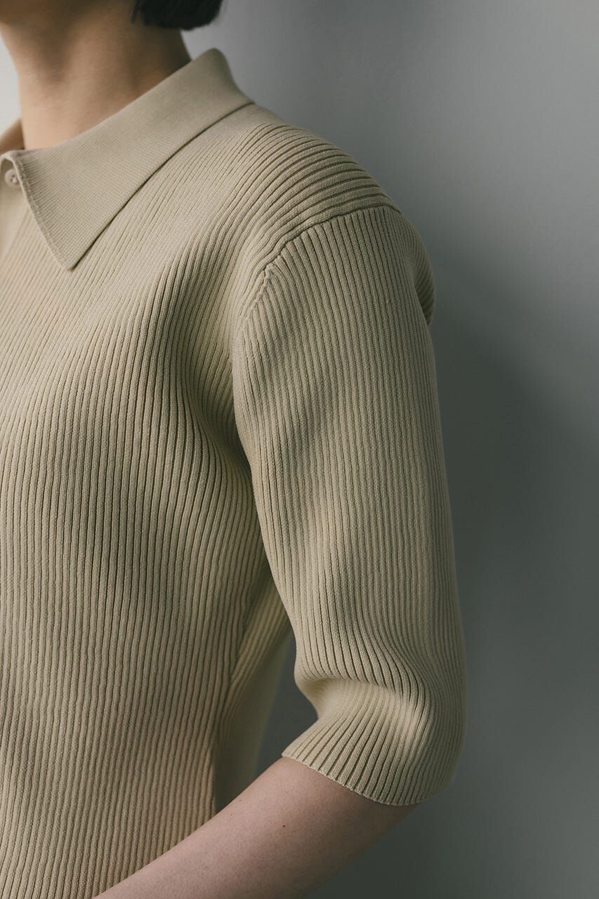 STYLEMIXER「2ピースハーフスリーブポロニットワンピース」|ワンピース|