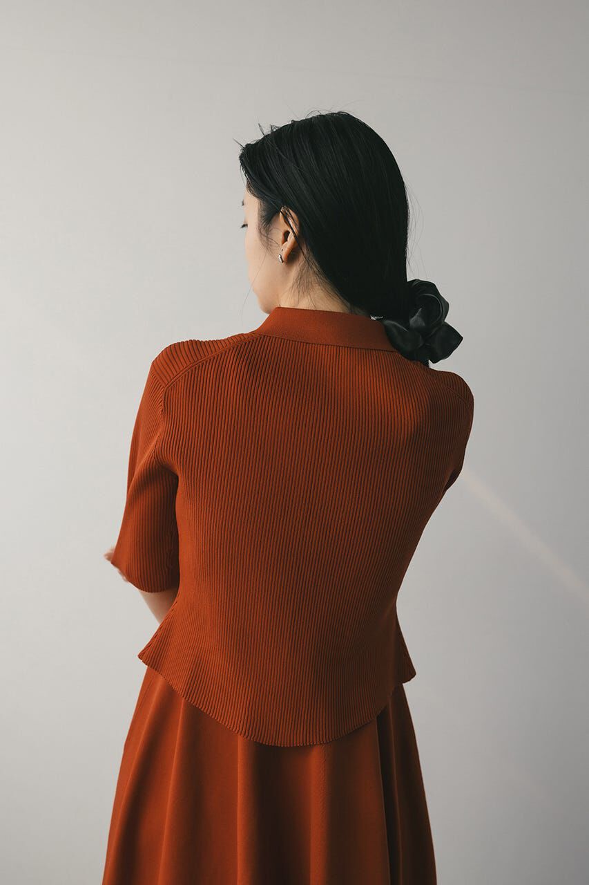 STYLEMIXER「2ピースハーフスリーブポロニットワンピース」|ワンピース|