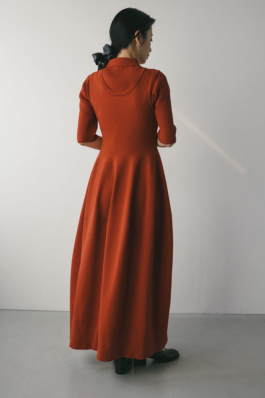 STYLEMIXER「2ピースハーフスリーブポロニットワンピース」|ワンピース|