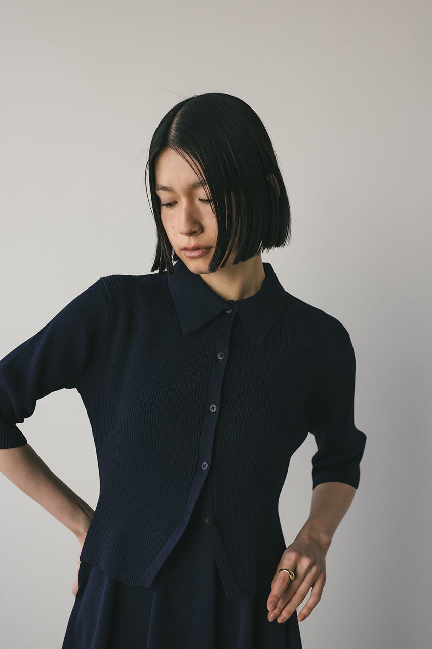 STYLEMIXER「2ピースハーフスリーブポロニットワンピース」|ワンピース|