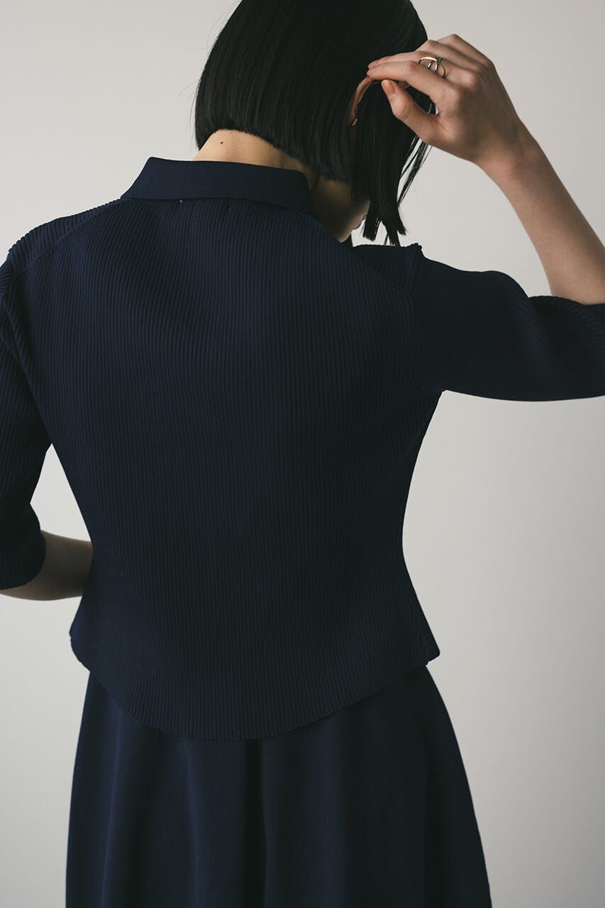 STYLEMIXER「2ピースハーフスリーブポロニットワンピース」|ワンピース|