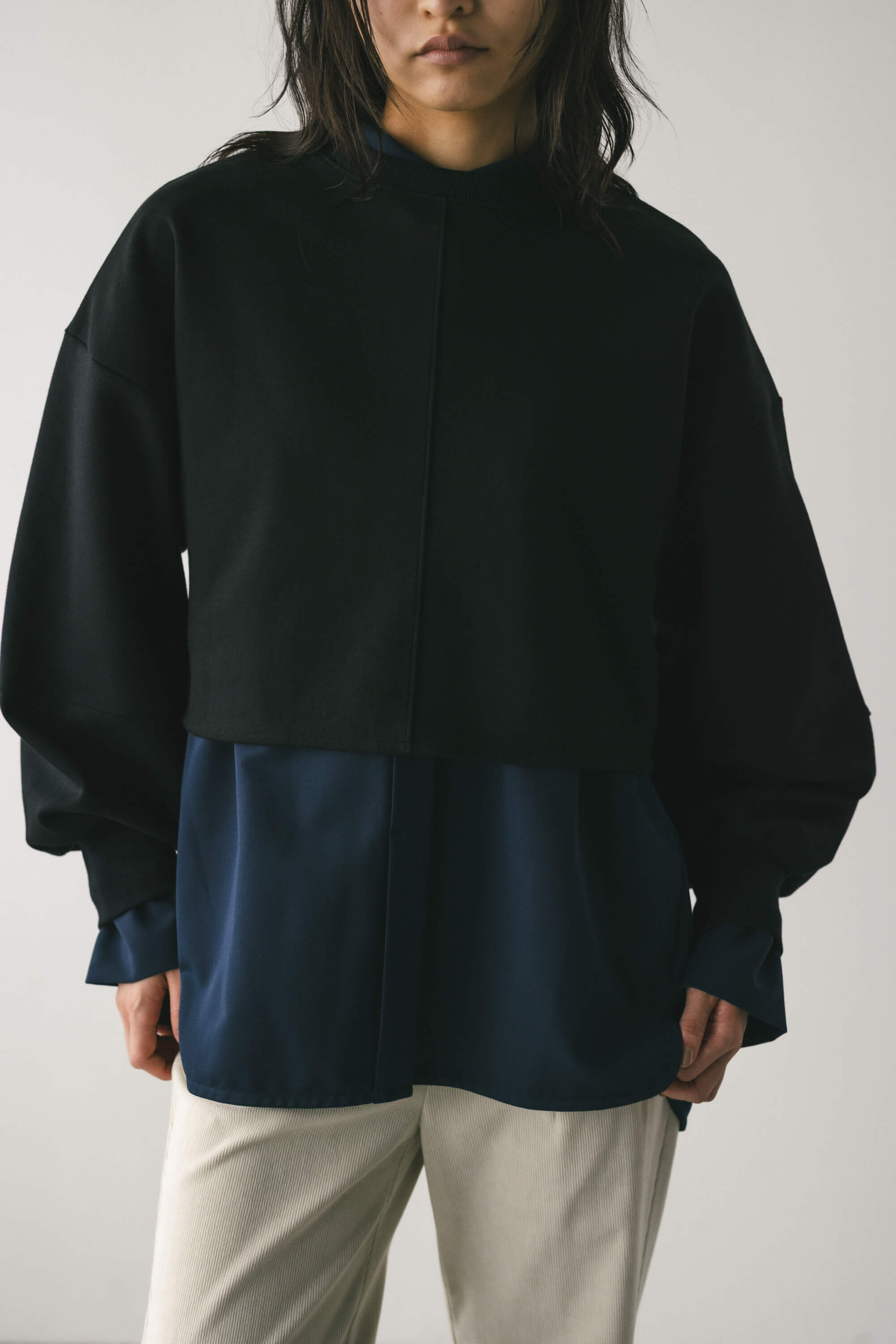 STYLEMIXER「2WAYクロスダンボールトップ」|パーカー|