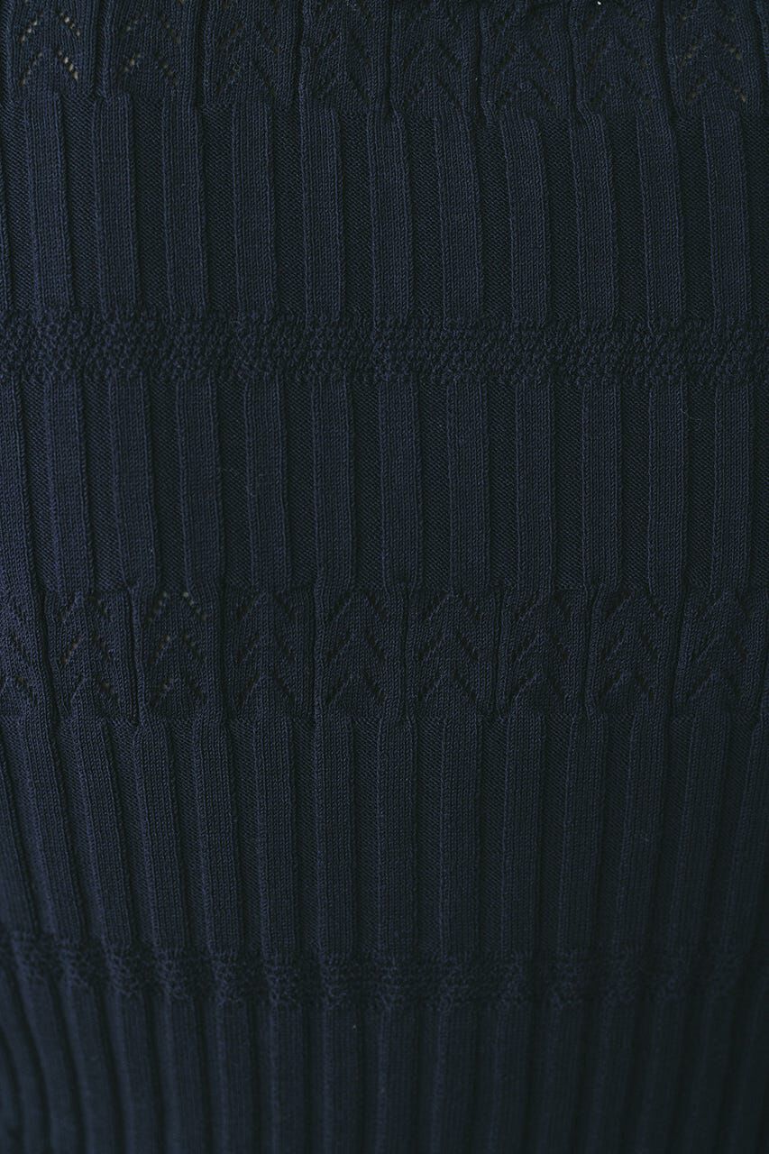 STYLEMIXER「アイレットリブニットポロ」|ニット・セーター|