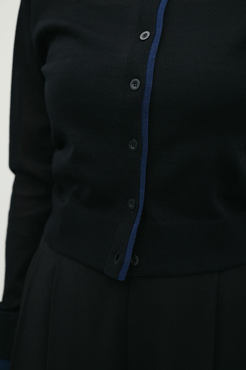 STYLEMIXER「バイカラーニットカーデ」|ニット・セーター|