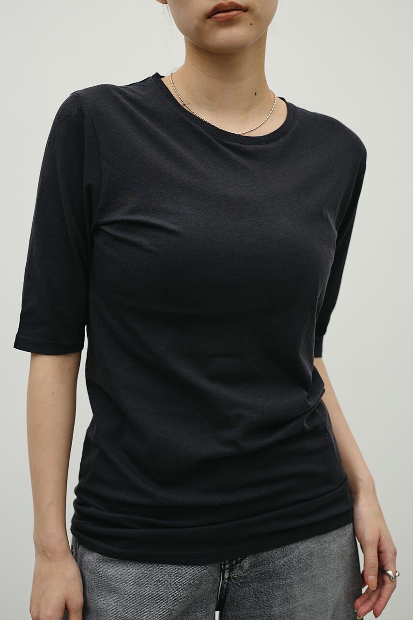 STYLEMIXER「シアーバックシームT」|Tシャツ・カットソー|BLK