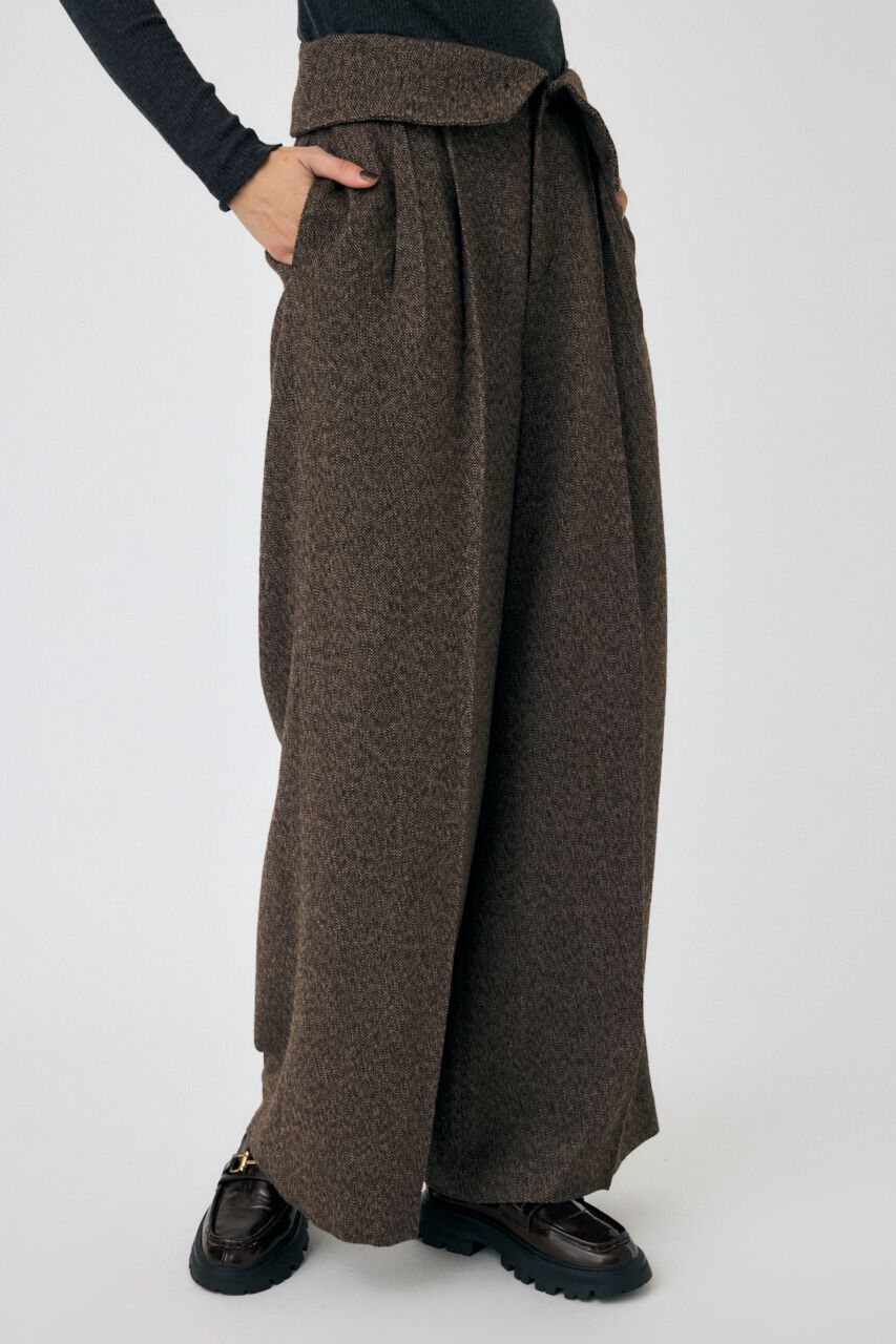 MOUSSY「FOLD WAIST ワイドスラックス」|その他|