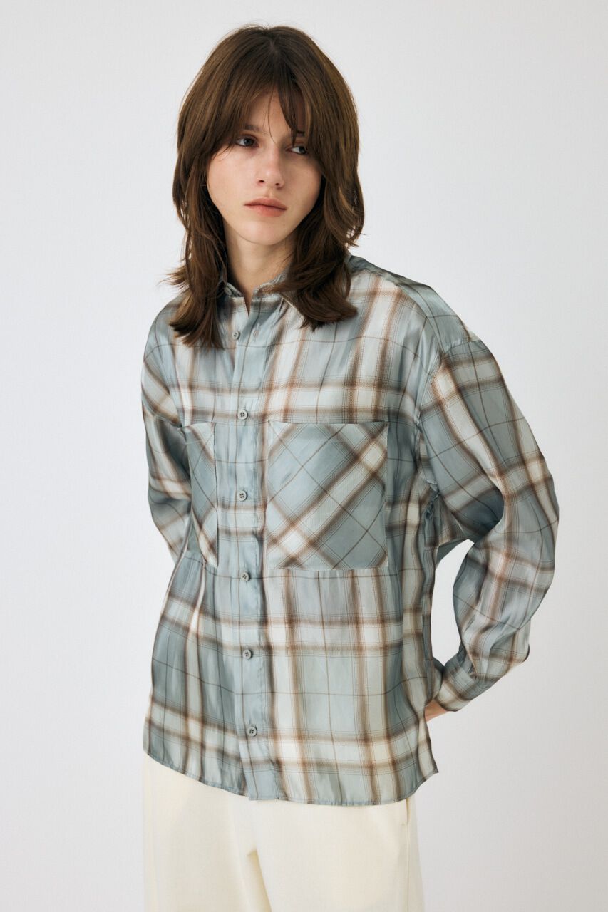 MOUSSY「MIX CHECK ルーズシャツ」|シャツ・ブラウス|
