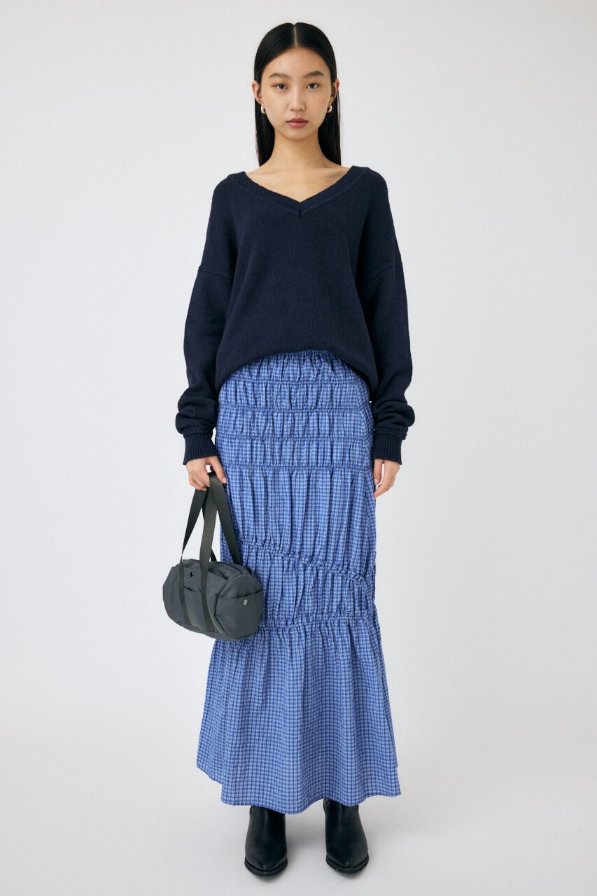 MOUSSY「PLAID GATHER スカート」|スカート|