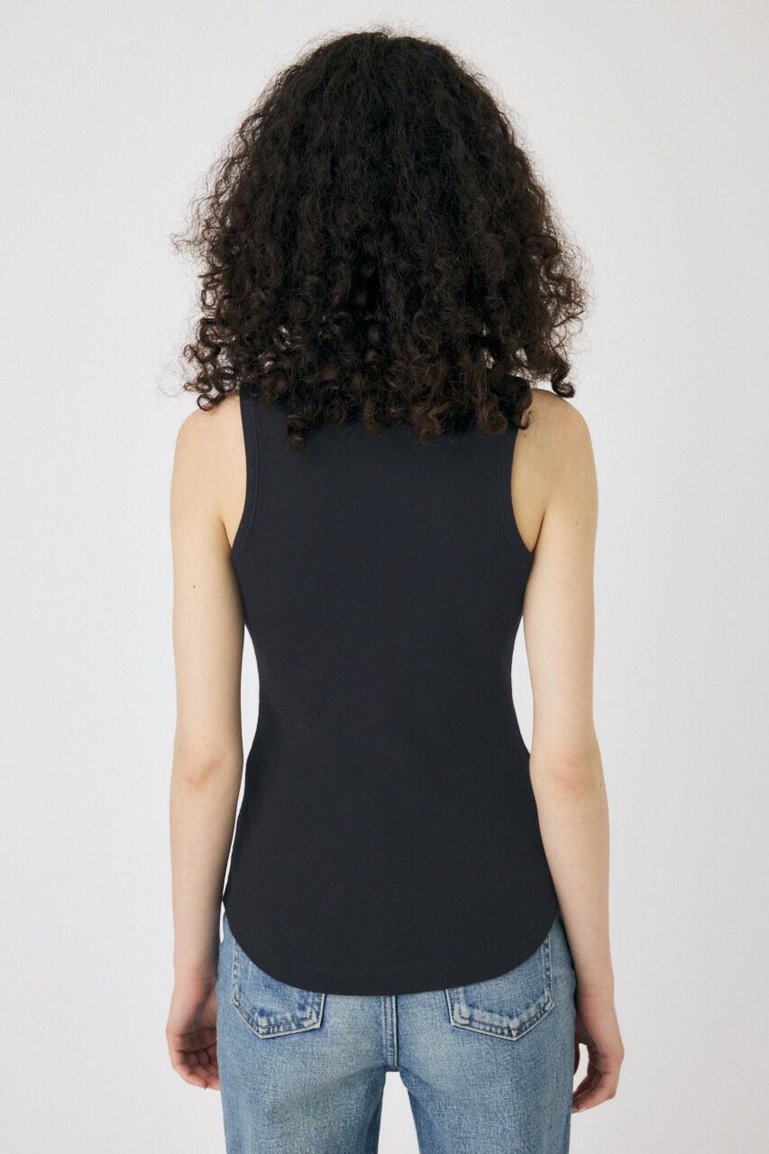 MOUSSY「BASIC RIB タンクトップ」|タンクトップ|