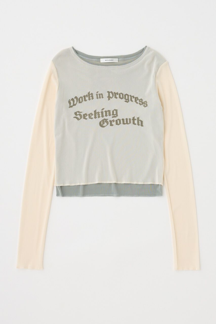 MOUSSY「SHEER LAYERED ロングスリーブTシャツ」|Tシャツ・カットソー|