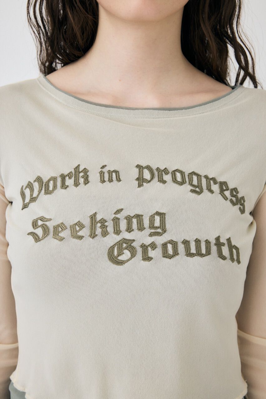 MOUSSY「SHEER LAYERED ロングスリーブTシャツ」|Tシャツ・カットソー|