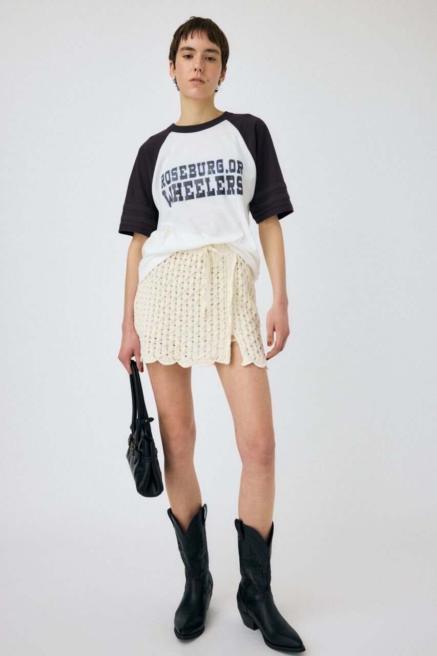 MOUSSY「WHEELERS ラグラン TEE」|Tシャツ・カットソー|