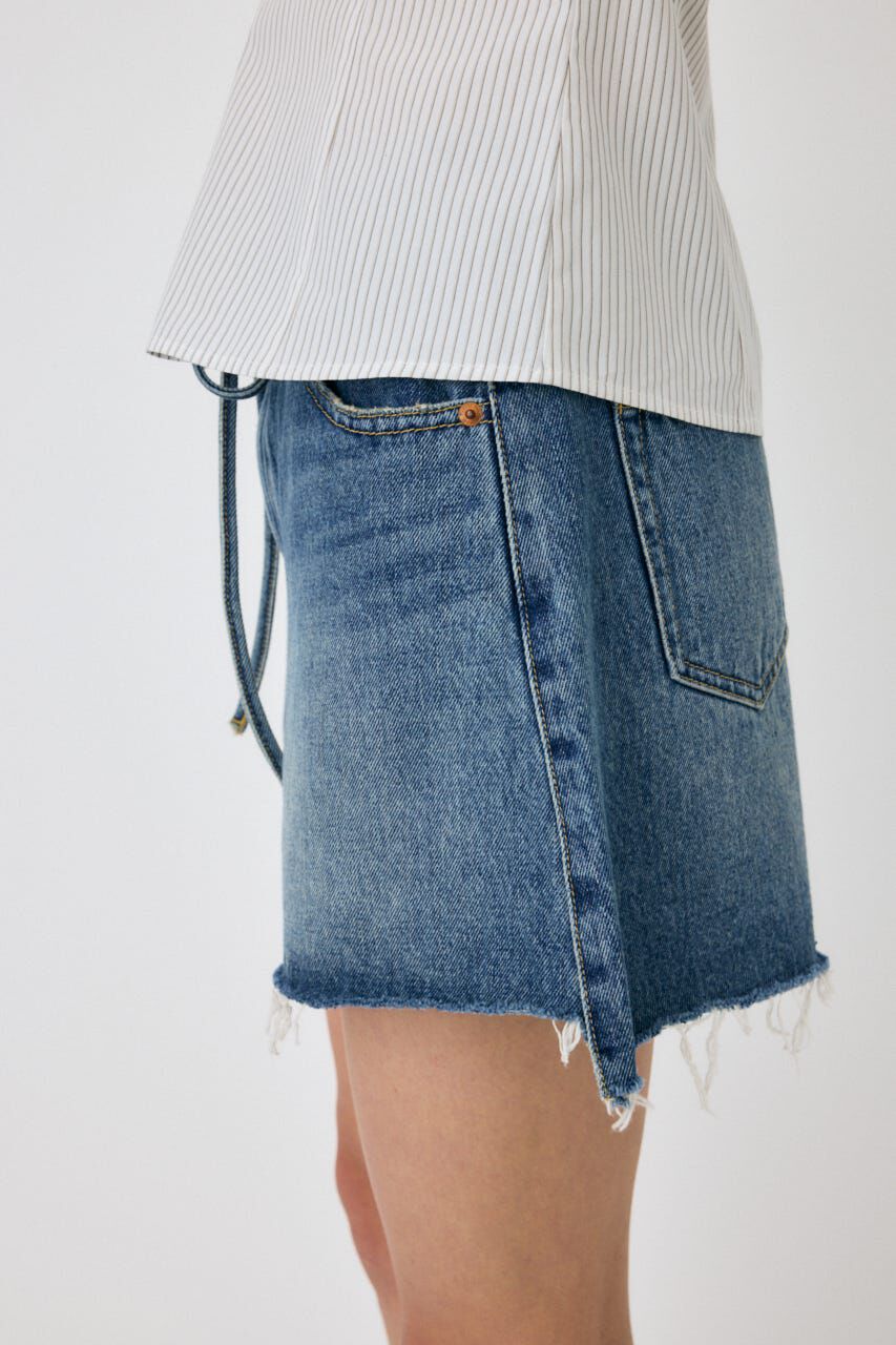 MOUSSY「WIDE DENIM ショーツ」|デニム|