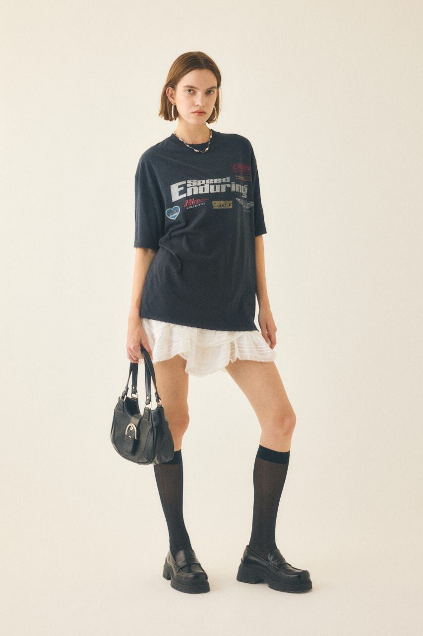 MOUSSY「DRAPE LACE MINI スカート」|スカート|