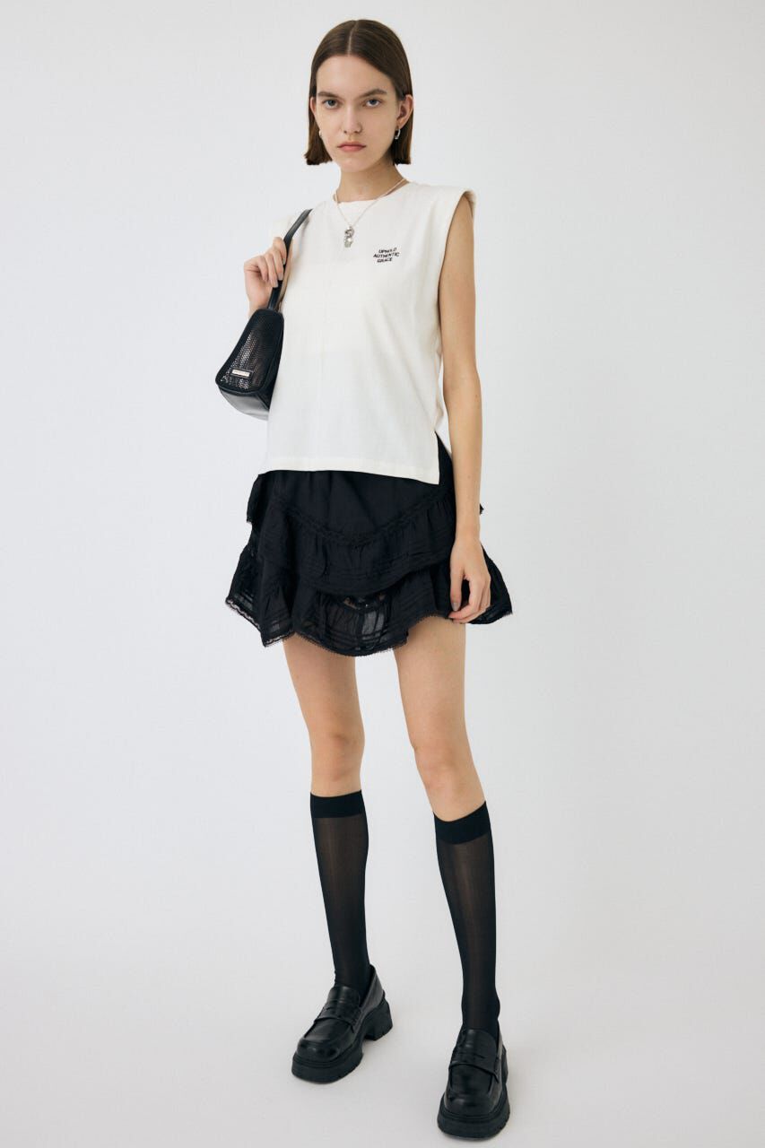 MOUSSY「DRAPE LACE MINI スカート」|スカート|