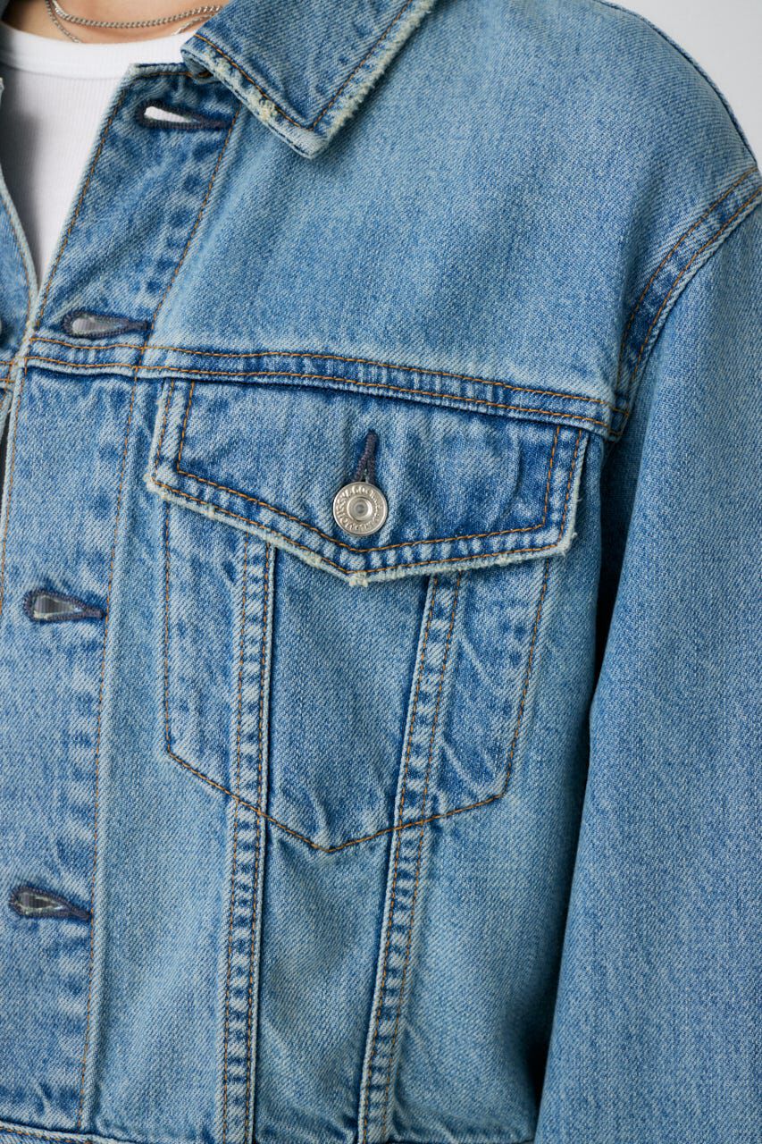 MOUSSY「TENCEL(TM) DENIM SHORT ジャケット」|デニムジャケット|