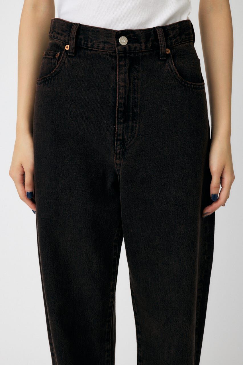 MOUSSY「MIDRISE LOOSE テーパード」|デニム|