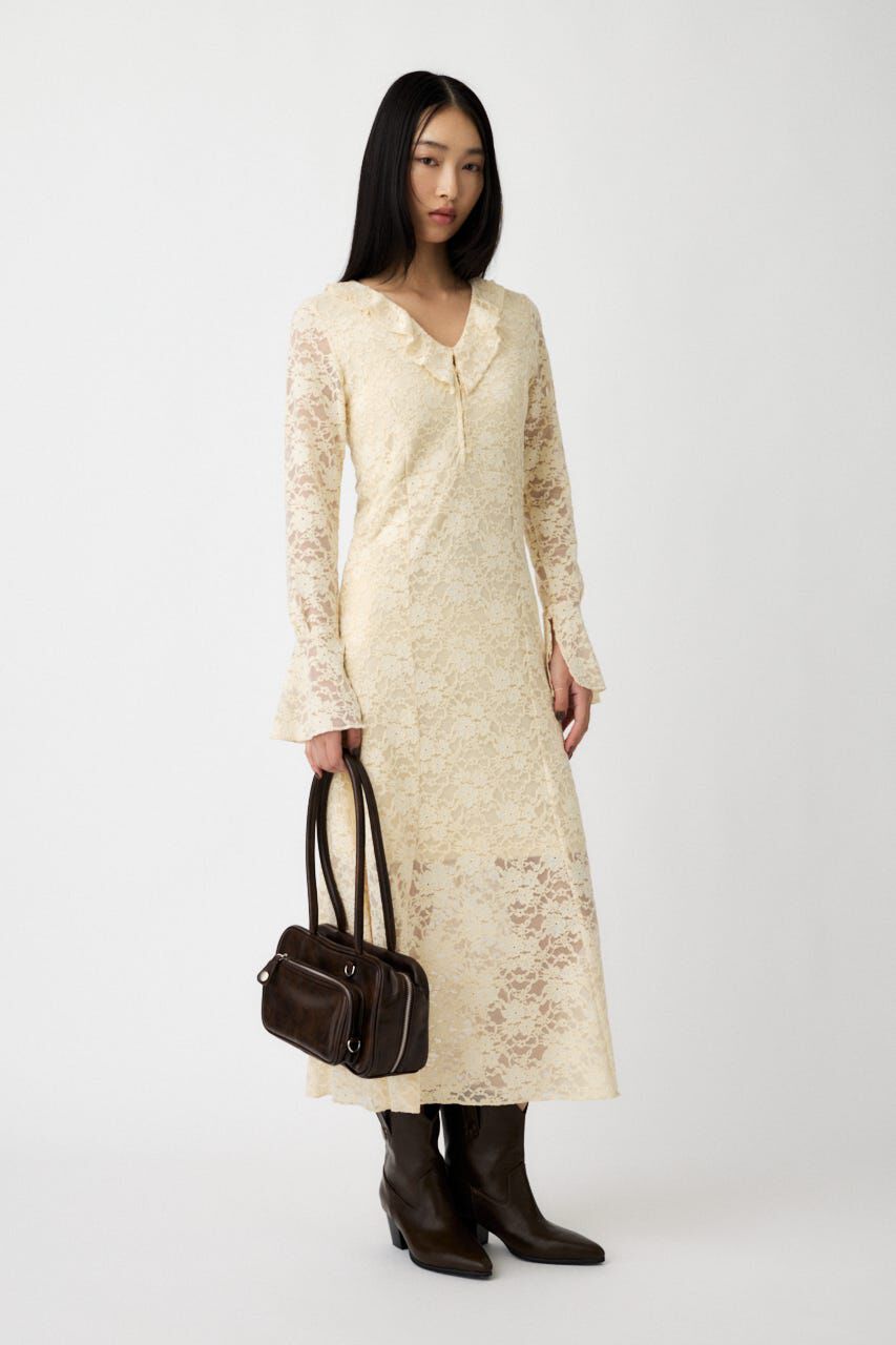 MOUSSY「FLOCKY LACE ドレス」|ワンピース|