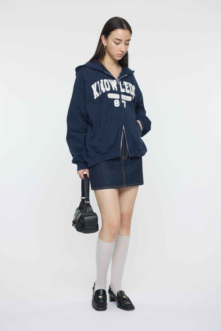 MOUSSY「COLLEGIATE ZIP フーディー」|パーカー|