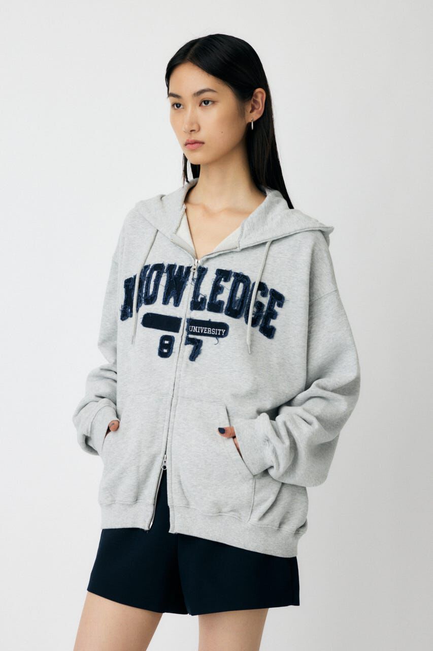 MOUSSY「COLLEGIATE ZIP フーディー」|パーカー|