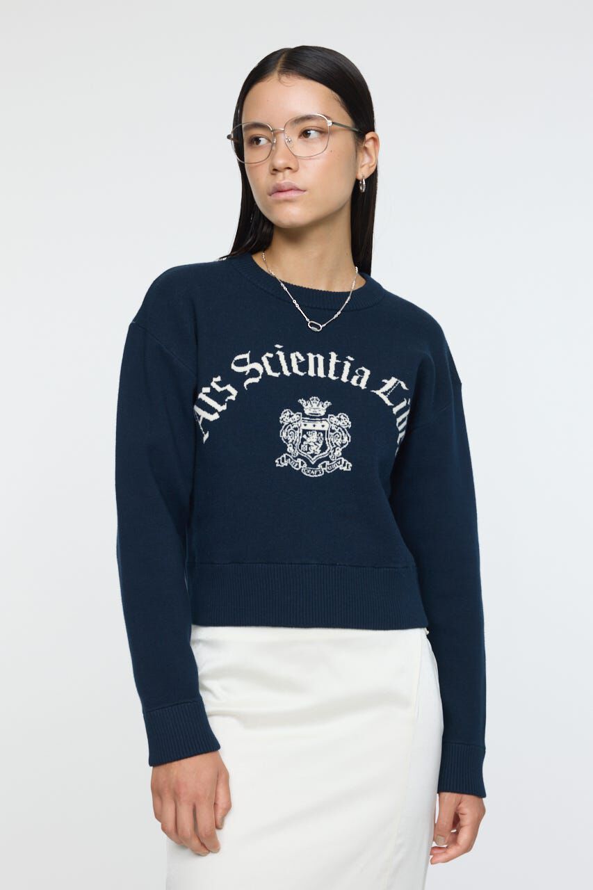 MOUSSY「SWEATLIKE JAQUARD セーター」|ニット・セーター|NVY