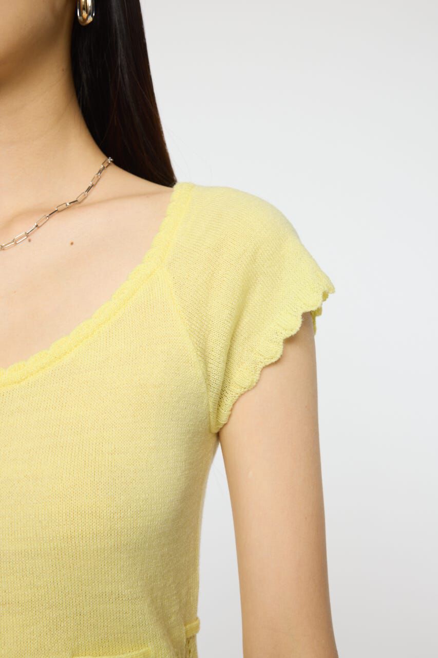 MOUSSY「MIXED EYELET ENSEMBLE トップス」|ニット・セーター|