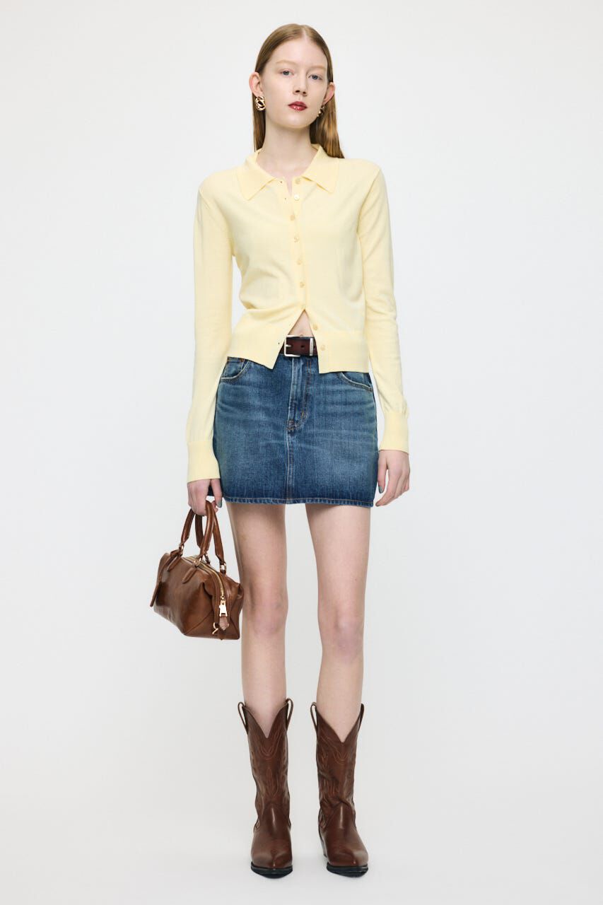 MOUSSY「MIDRISE DENIM スカート」|スカート|BLU