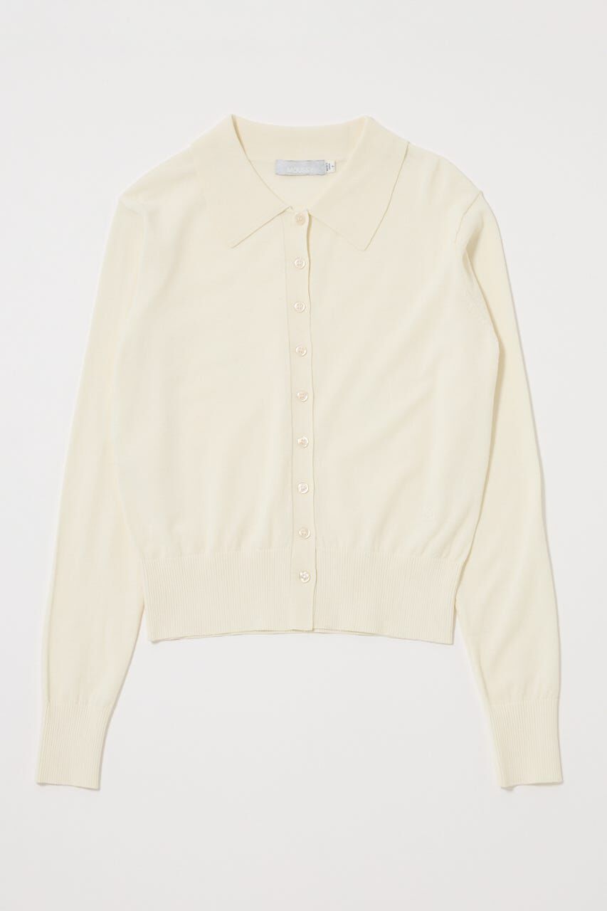 MOUSSY「HIGH GAUGE KNIT シャツ」|シャツ・ブラウス|O/WHT1