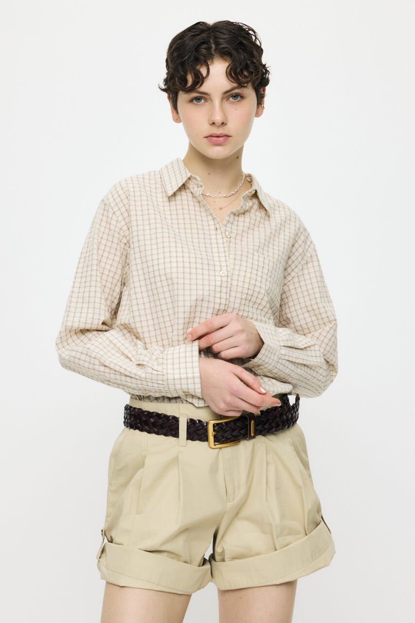 MOUSSY「SUCKER CHECK シャツ」|シャツ・ブラウス|