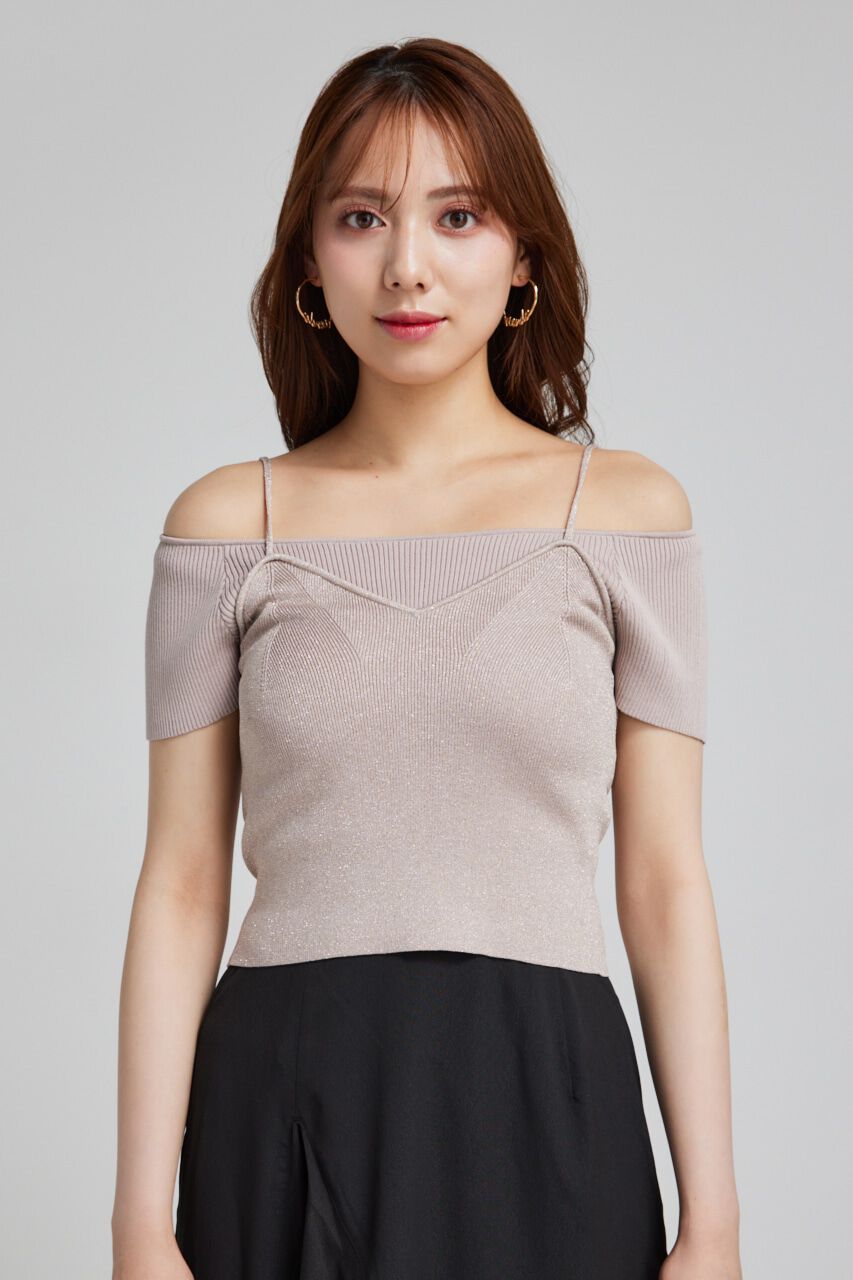 rienda「レイヤードニットトップス」|ニット・セーター|