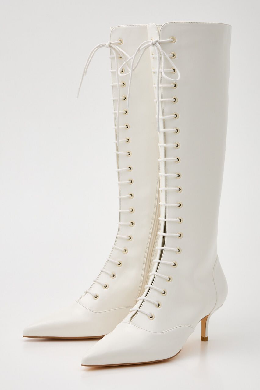rienda「フロントレースアップロングブーツ」|その他|