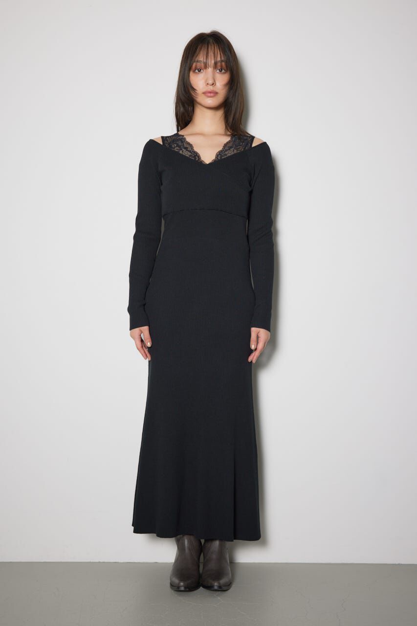 rienda「レースドッキングワンピース」|ワンピース|