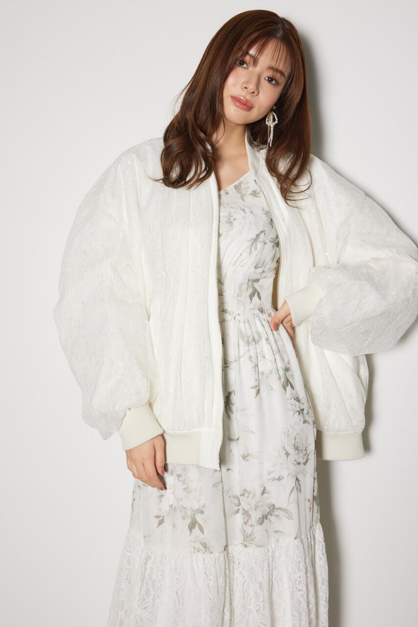 rienda「レースコンビMA-1」|ブルゾン・スタジャン|