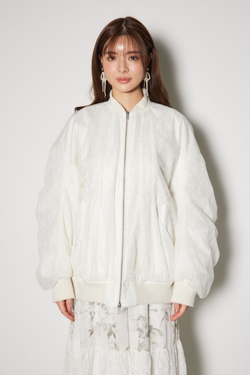 rienda「レースコンビMA-1」|ブルゾン・スタジャン|