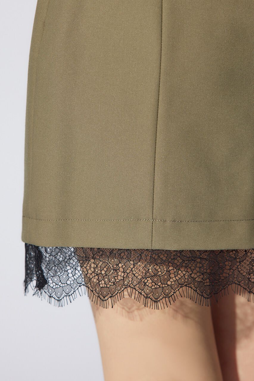 rienda「ヘムレースミニスカート」|スカート|