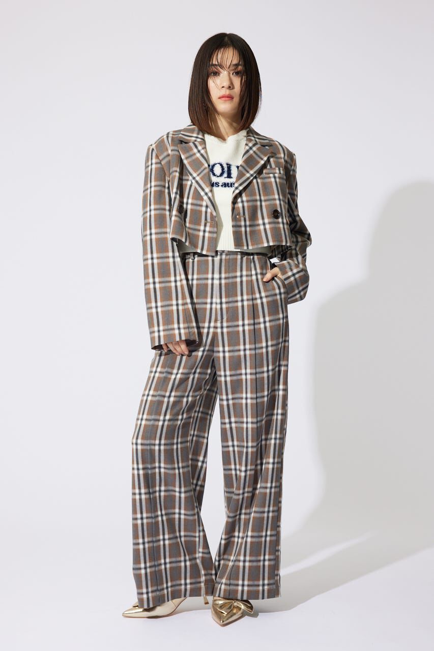 rienda「センターピンタックジャストウエストパンツ」|その他|