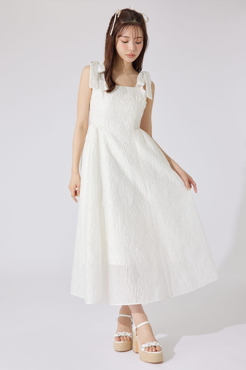 rienda「ショルダーリボンワンピース」|ワンピース|