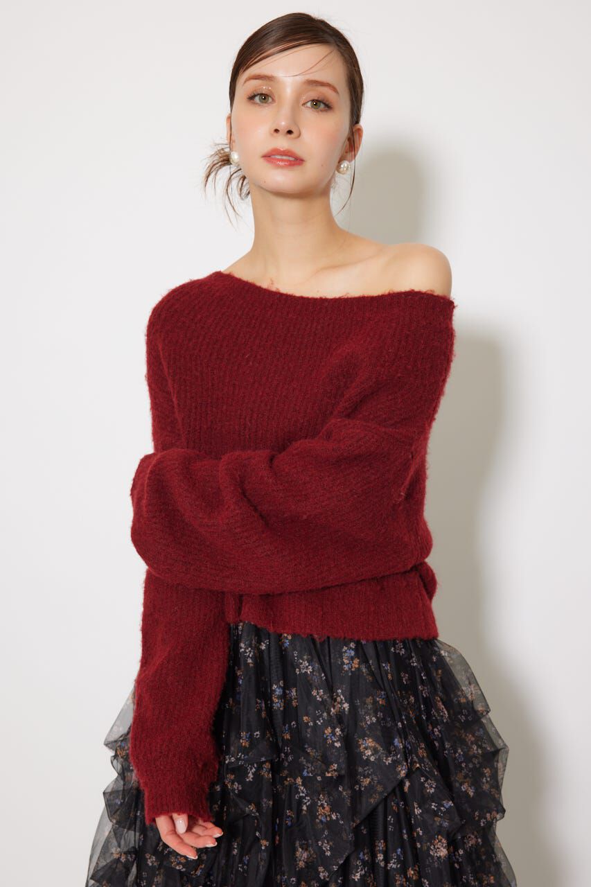 rienda「オフショルニットトップス」|ニット・セーター|