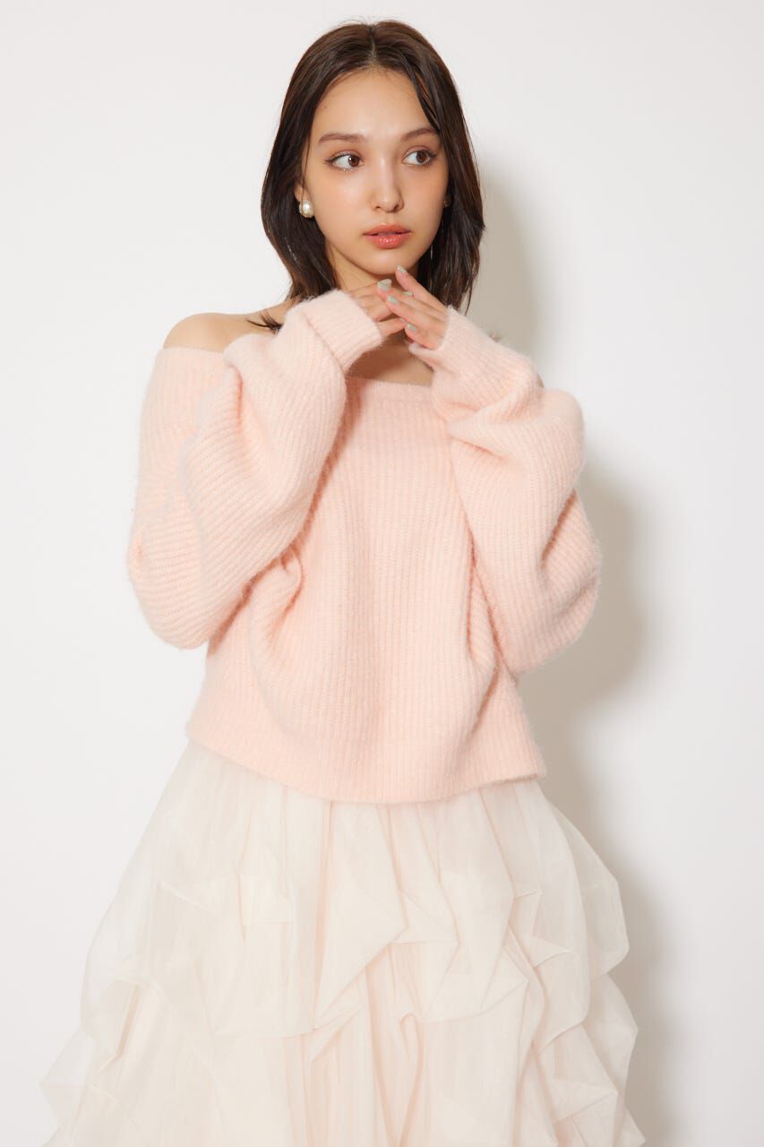 rienda「オフショルニットトップス」|ニット・セーター|