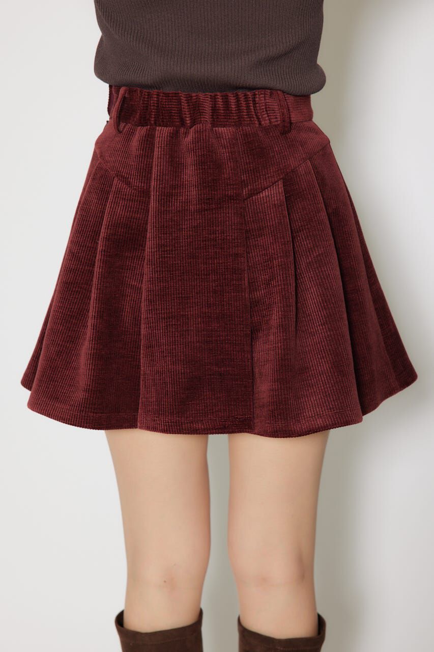 rienda「ボンディングコーデュロイミニスコートショートパンツ」|その他|