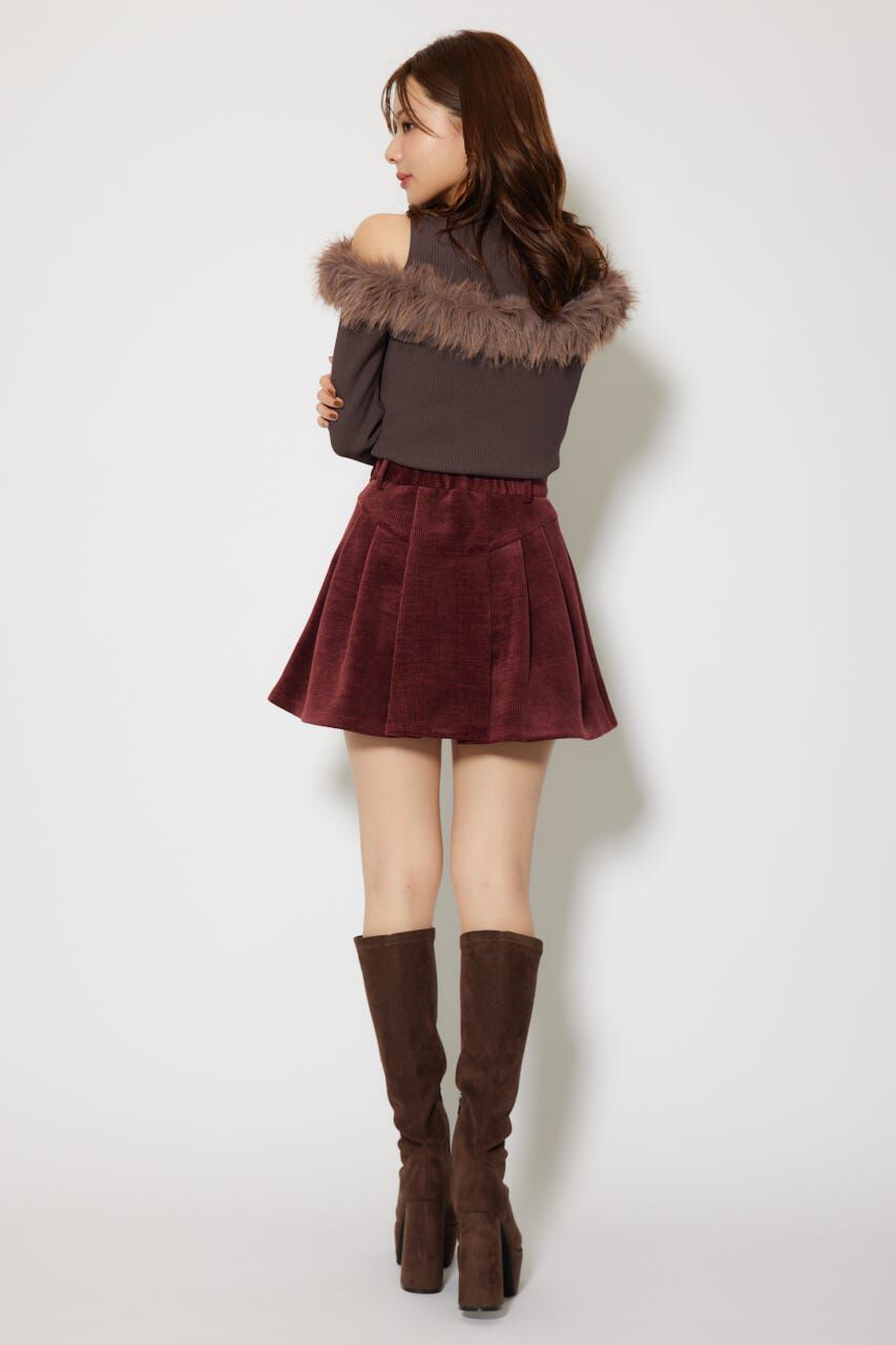 rienda「ボンディングコーデュロイミニスコートショートパンツ」|その他|