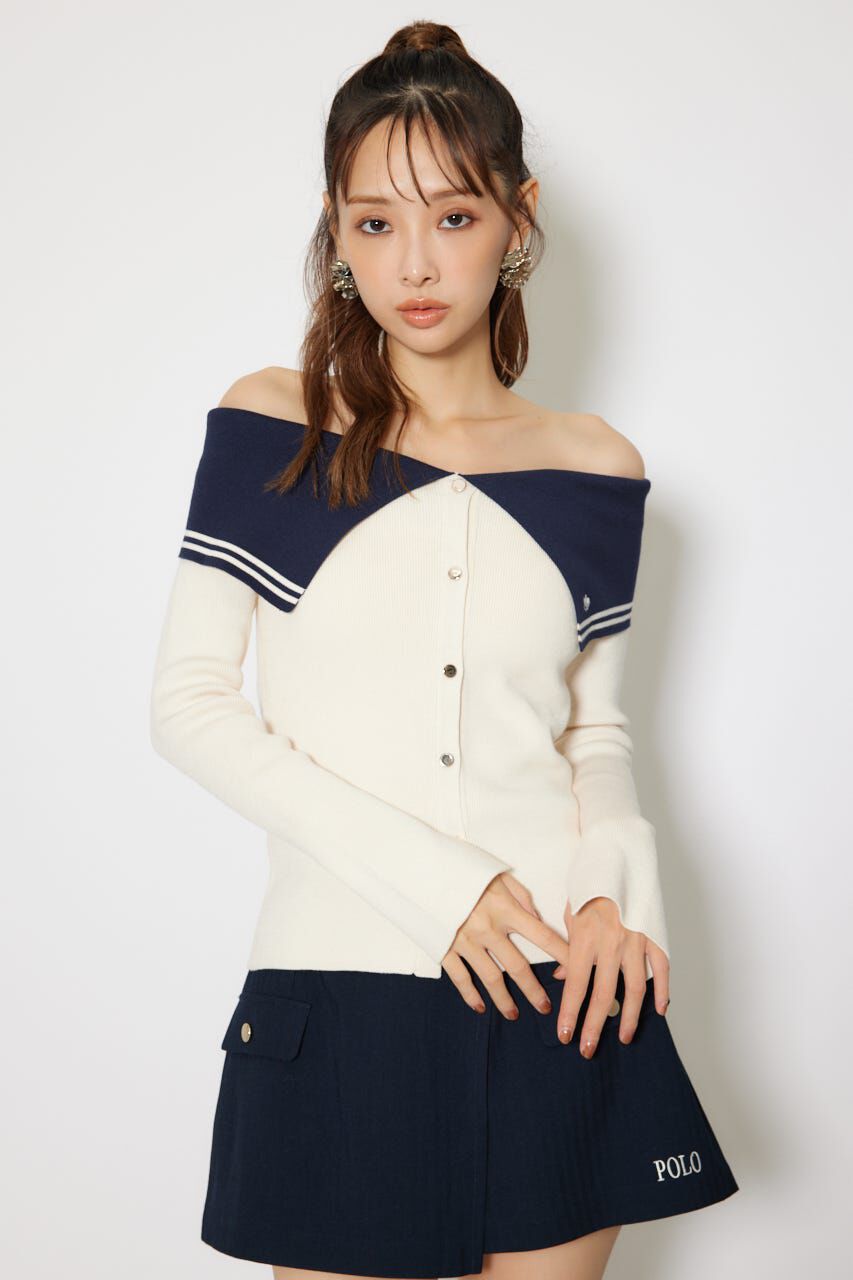 rienda「バイカラーニットトップス」|ニット・セーター|