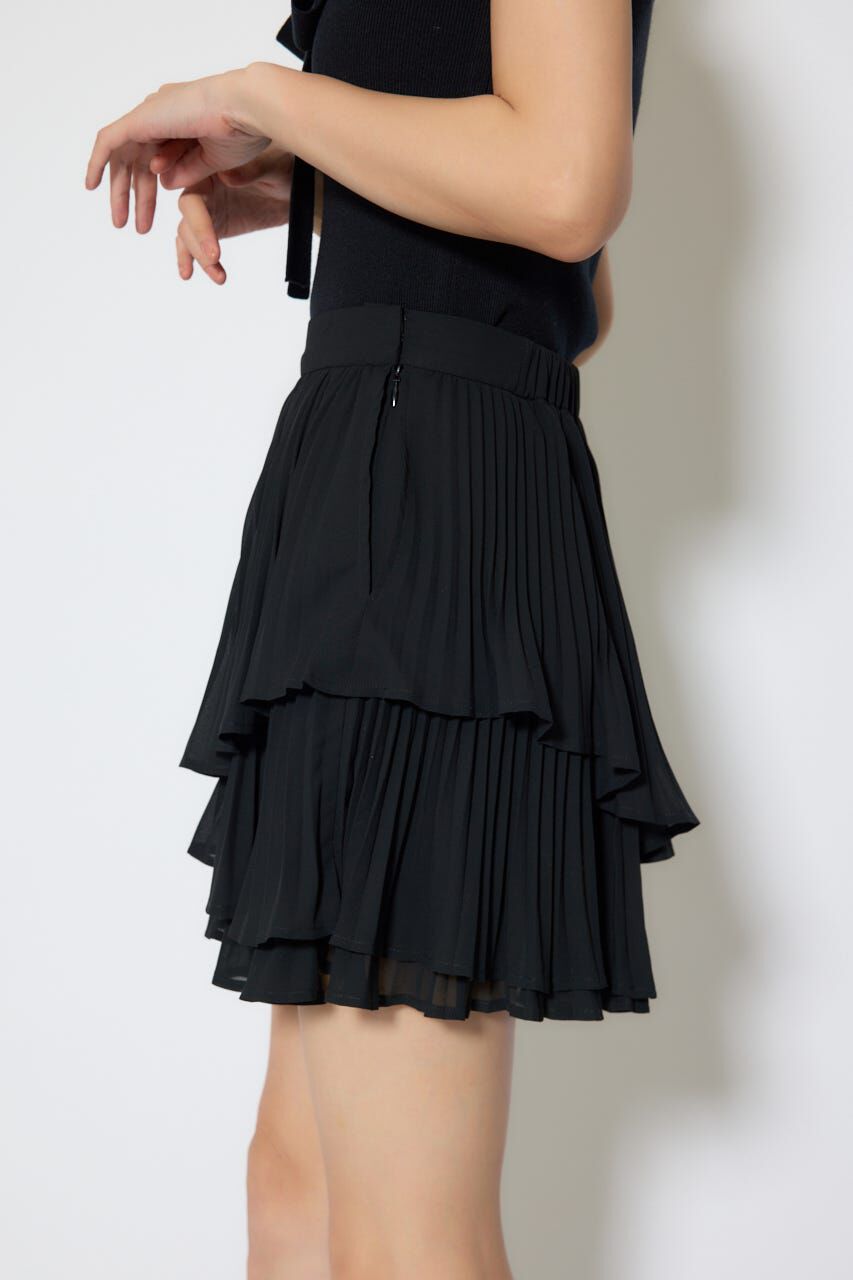 rienda「プリーツティアードミニスカート」|スカート|