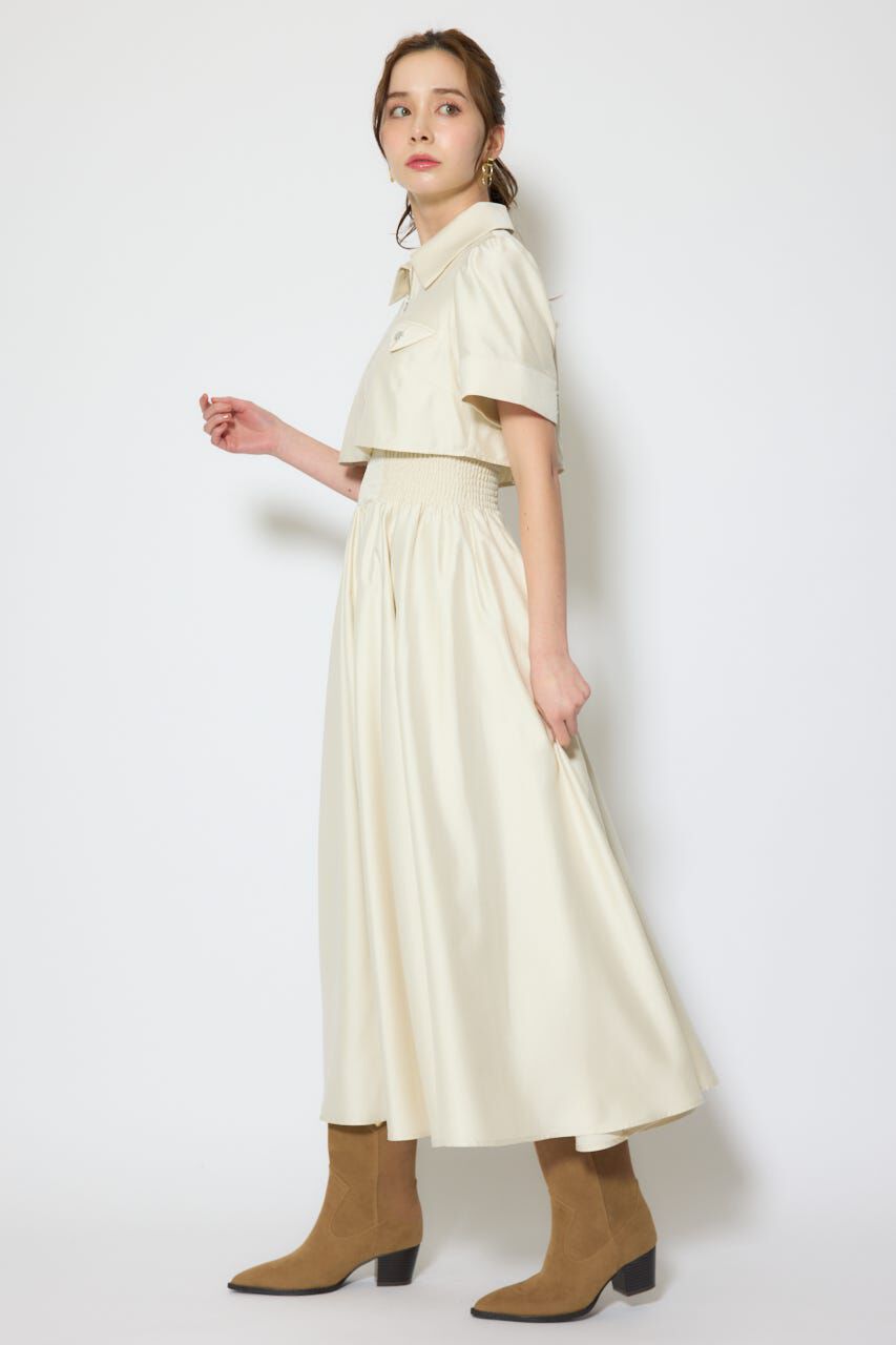 rienda「バストディティールフレアワンピース」|ワンピース|