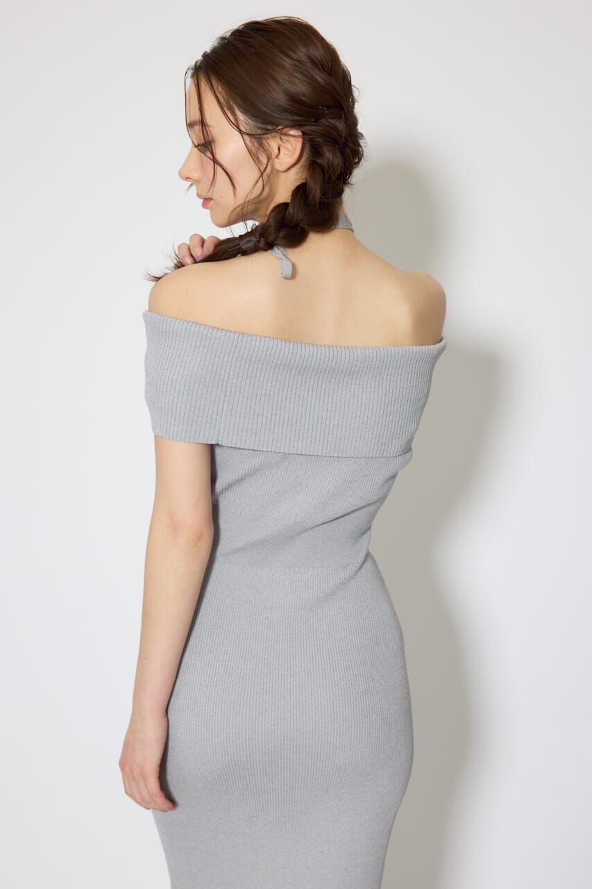 rienda「オフショルダーニットタイトワンピース」|ワンピース|