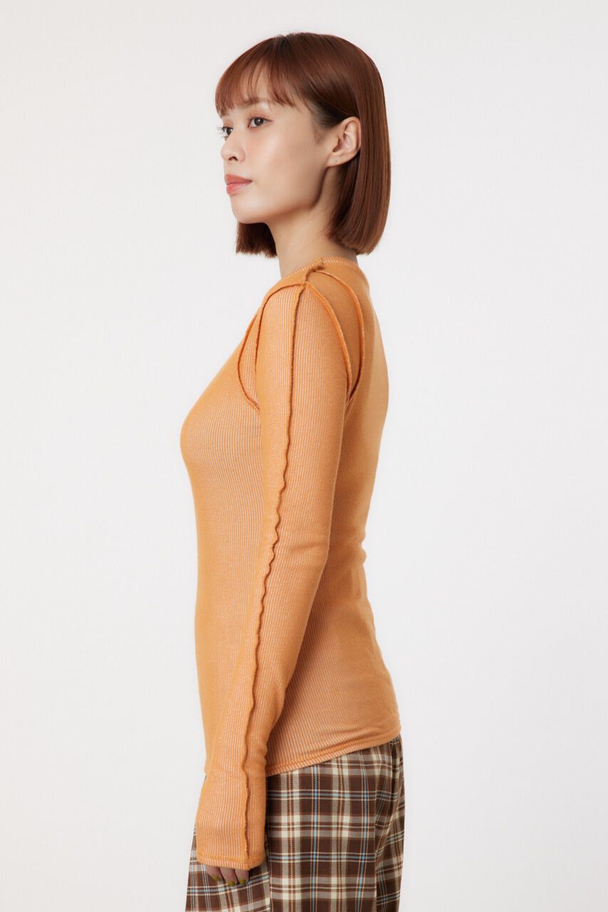 RODEO CROWNS「STITCH SLIM リブトップス」|Tシャツ・カットソー|