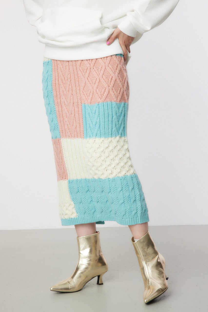 RODEO CROWNS「Custom ケーブルニット スカート」|その他|