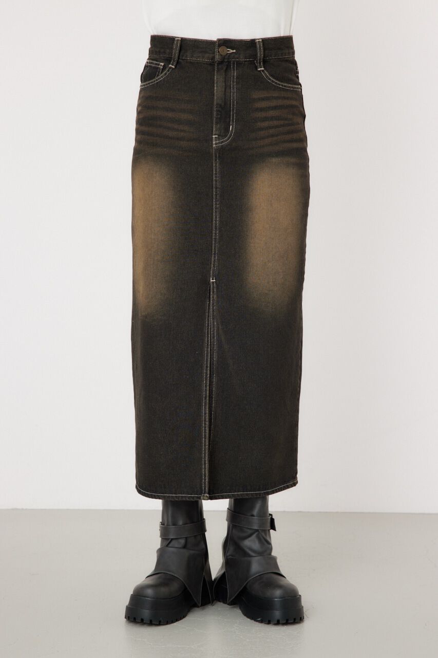 RODEO CROWNS「フロントスリットデニムスカート」|スカート|