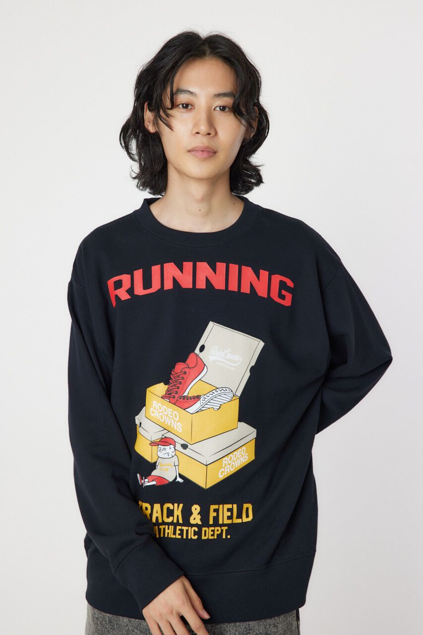 RODEO CROWNS「running boy スウェット」|パーカー|