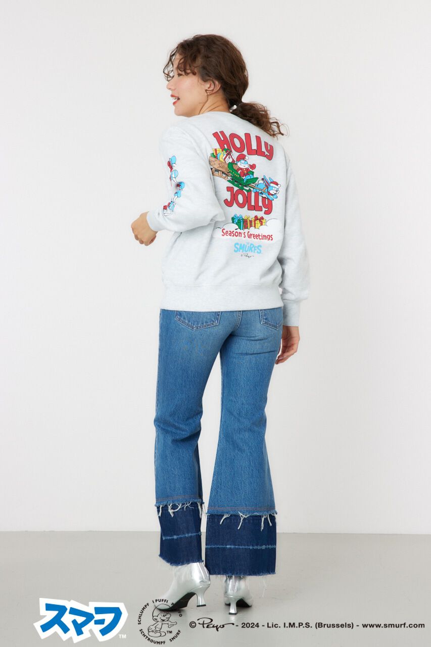 RODEO CROWNS「(THE SMURFS)Xmasスウェットトップス」|パーカー|